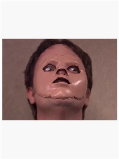 dwight the office face mask|More.